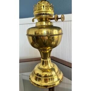 Vintage Solid Brass Oil Lamp Base – Colonial Lamp Co